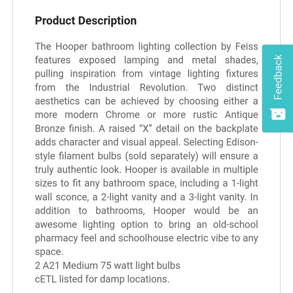 Brand new in box bathroom fixture - Picture 2 of 2